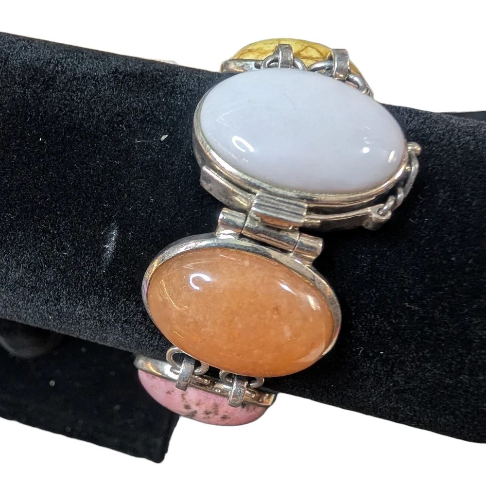 Sterling Silver Vintage Whitney Kelly Multi-Stone Bracelet - Picture 3 of 11